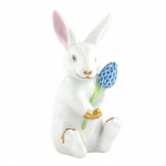 Blossom Bunny - White Blue